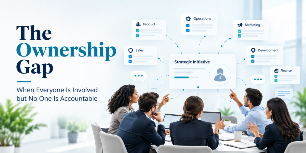 Discover how the ownership gap affects business execution when everyone is involved but no one is accountable, and learn how clear ownership improves organizational performance.
